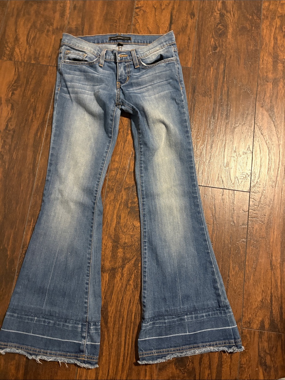 Flying monkey,  platinum low  rise, Stretch flare distressed  jeans